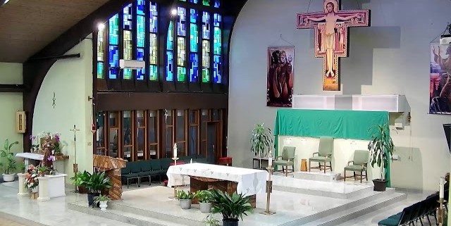Inside St. Philip Neri church